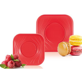 Assiette Plastique PP "X-Table" Rouge 230mm (120 Utés)