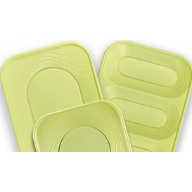 Assiette Plastique PP "X-Table" Citron vert 180mm (8 Utés)