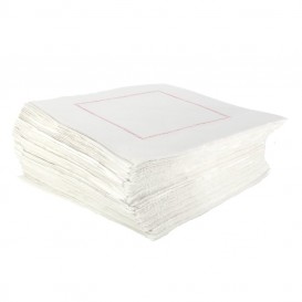 Serviette papier Sulfite Blanc 15x15cm (750 Unités)