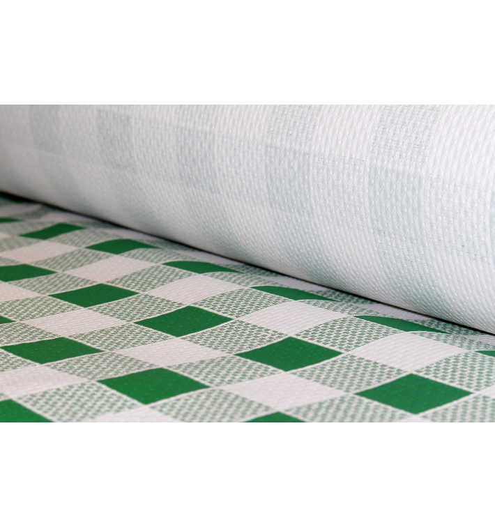 Nappe en papier en Rouleau Carré vert 1x100m 40g (6 Unités) Nappe en papier en Rouleau Carré vert 1x100m 40g (6 Unités)