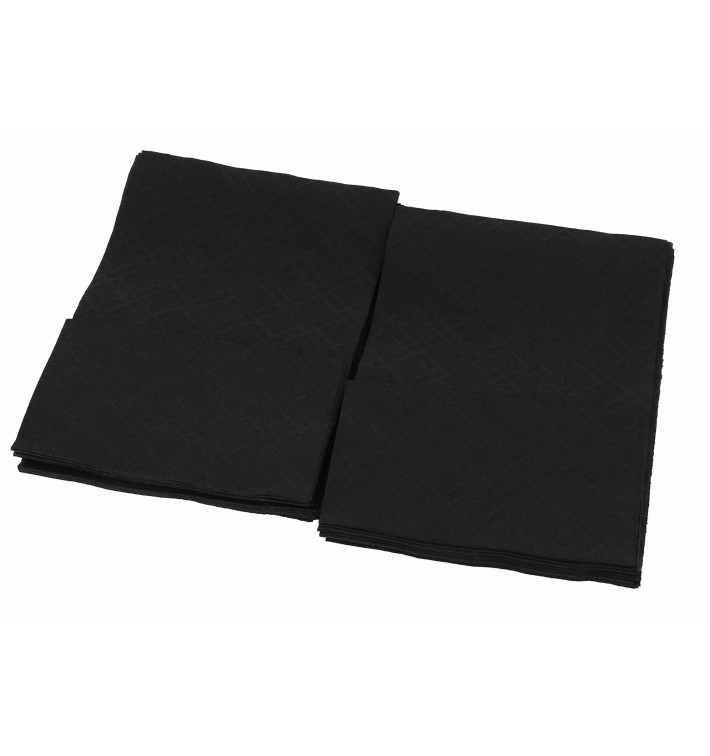 Serviette en Papier SNACK Noir17x17cm (160 Unités) Serviette en Papier SNACK Noir17x17cm (160 Unités)