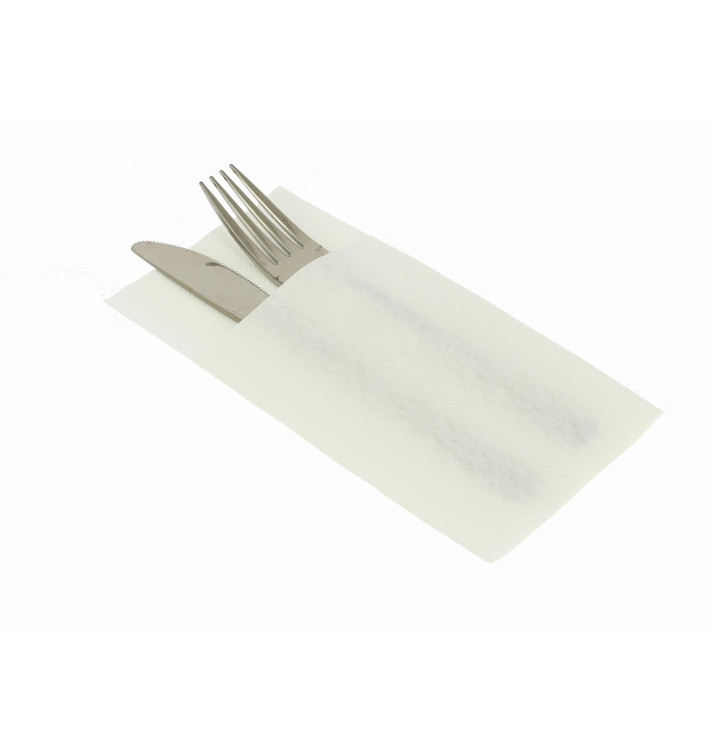 Serviette Kangourou Airlaid Blanche 40x40cm (480 Utés) Serviette Kangourou Airlaid Blanche 40x40cm (480 Utés)