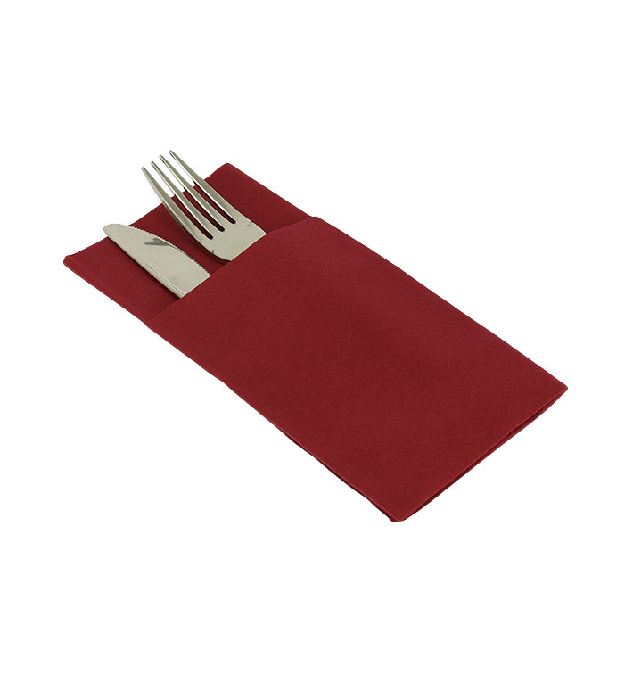 Serviette Kangourou en Airlaid Rouge 40x40cm (30 Unités) Serviette Kangourou en Airlaid Rouge 40x40cm (30 Unités)