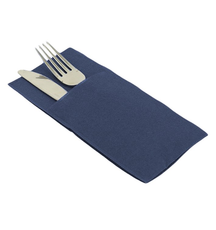 Serviette Kangourou en Airlaid Bleu 40x40cm (30 Unités) Serviette Kangourou en Airlaid Bleu 40x40cm (30 Unités)