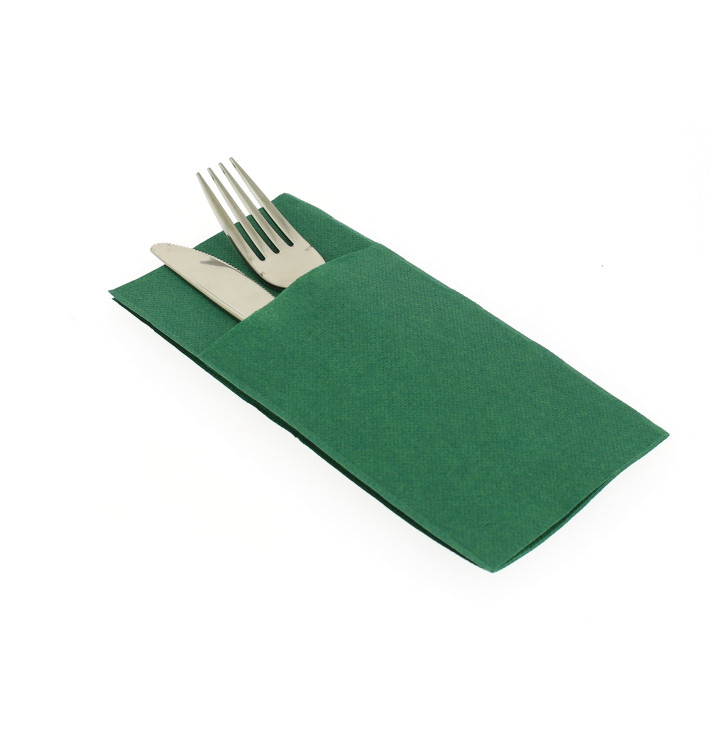 Serviette Kangourou en Airlaid Vert 40x40cm (30 Unités) Serviette Kangourou en Airlaid Vert 40x40cm (30 Unités)