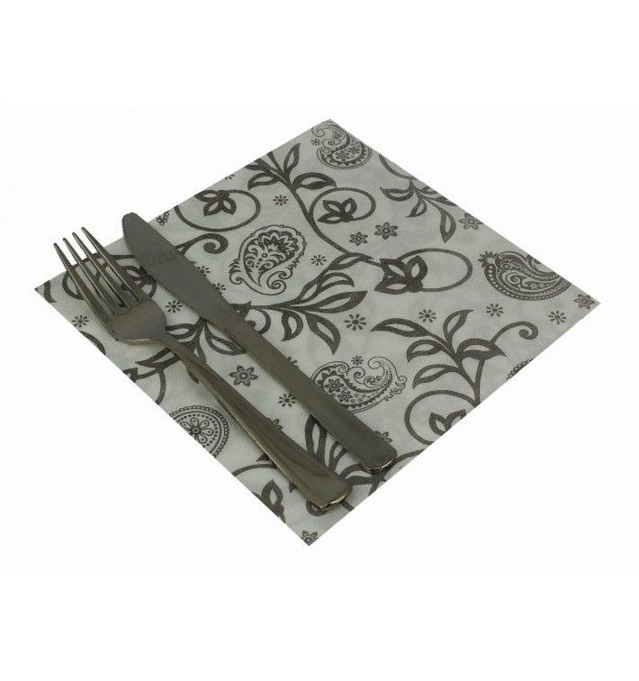 Serviette Papier molletonnée "Cachemire" 40x40cm (50 Utés) Serviette Papier molletonnée "Cachemire" 40x40cm (50 Utés)