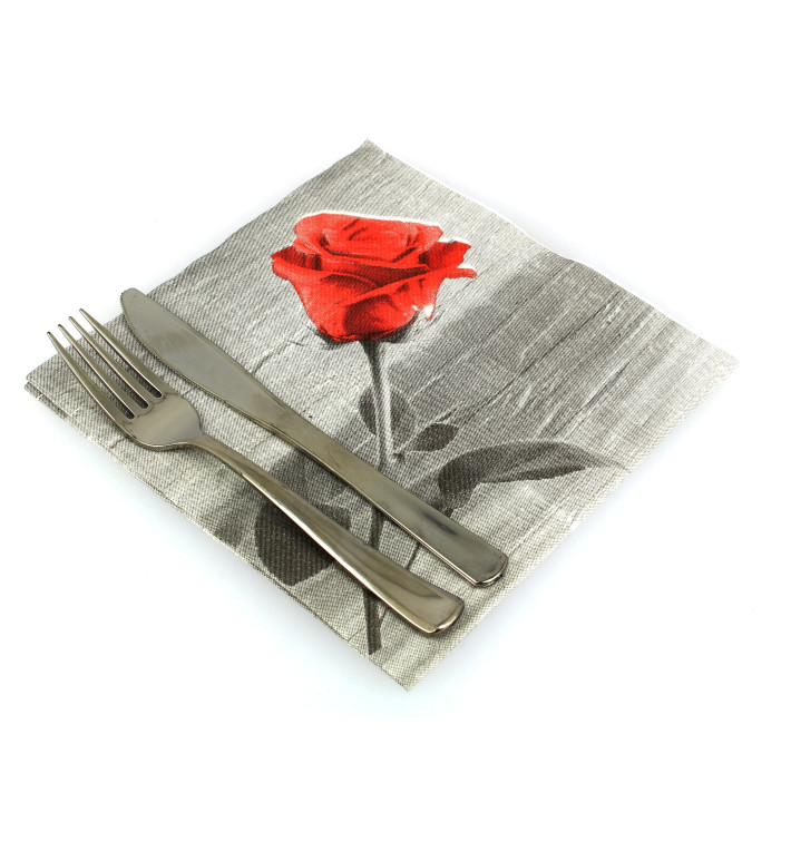 Serviette Papier molletonnée "Bella" 40x40cm (50 Utés) Serviette Papier molletonnée "Bella" 40x40cm (50 Utés)