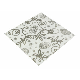 Serviette Airlaid Blanc "Cachemire" 40x40cm (50 Unités)