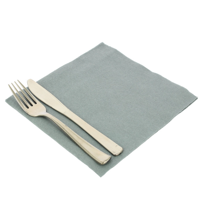 Serviette Papier Molletonnée Gris 40x40 (1.200 Unités) Serviette Papier Molletonnée Gris 40x40 (1.200 Unités)