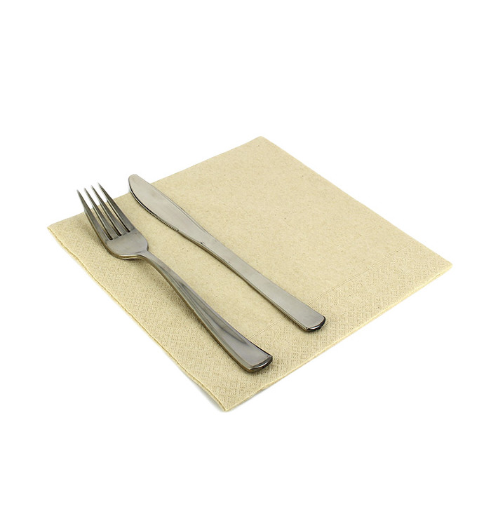 Serviette en Airlaid Crème 40x40cm (600 Unités) Serviette en Airlaid Crème 40x40cm (600 Unités)