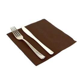 Serviette en Airlaid Marron 40x40cm (600 Unités)