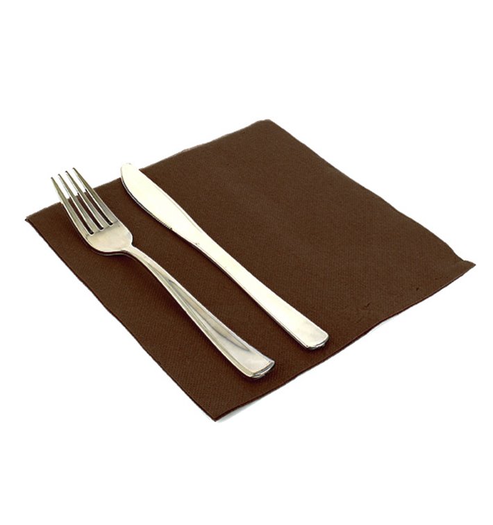 Serviette en Airlaid Marron 40x40cm (50 Unités) Serviette en Airlaid Marron 40x40cm (50 Unités)