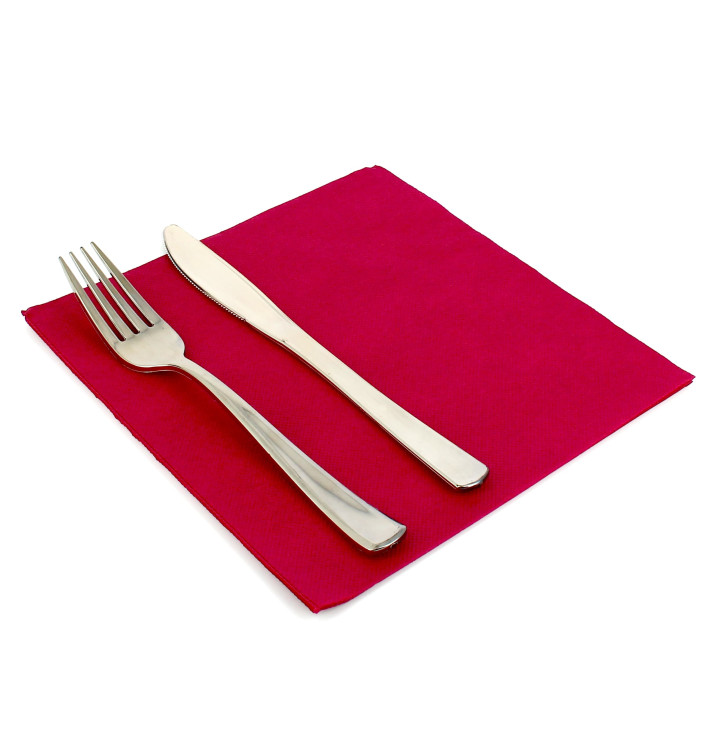 Serviette Papier Bordeaux 2E Molletonnée 33x33cm (50 Unités) Serviette Papier Bordeaux 2E Molletonnée 33x33cm (50 Unités)