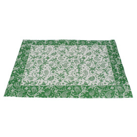 Set de Table papier 30x40cm "Cachemire" Vert 50g (500 Utés)