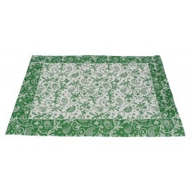 Set de Table papier 30x40cm "Cachemire" Vert 50g (2500 Utés)