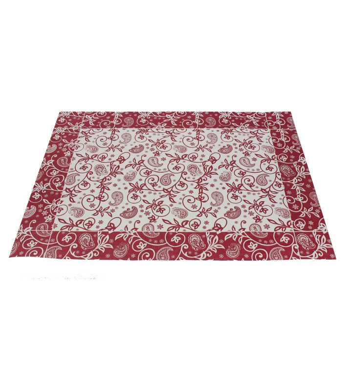Set de Table 30x40cm "Cachemire" Bordeaux 50g (2500 Utés) Set de Table 30x40cm "Cachemire" Bordeaux 50g (2500 Utés)