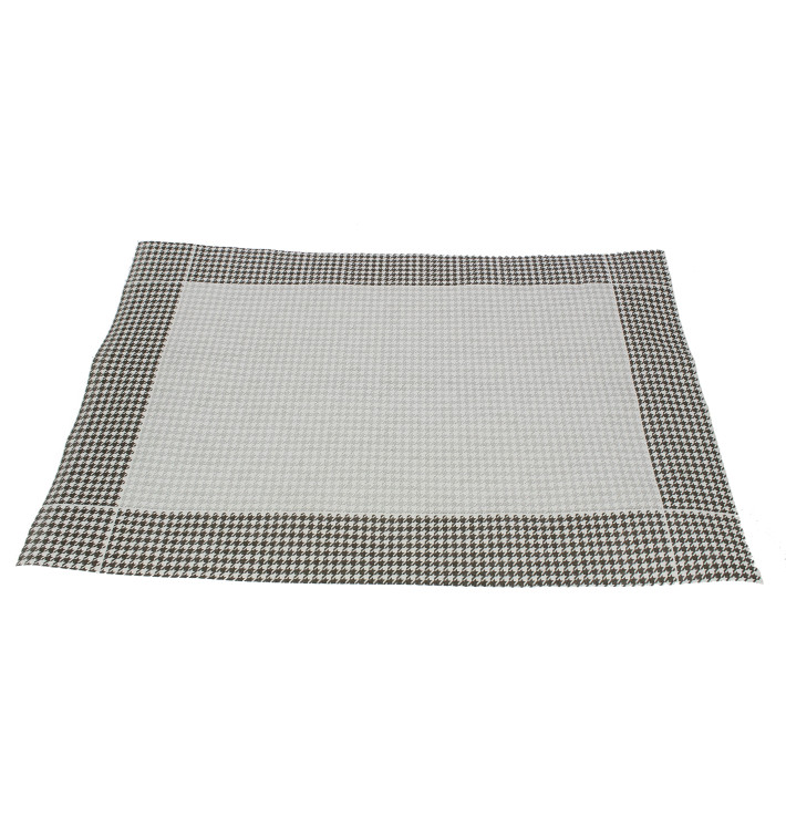 Set de Table 30x40cm "Patte d'Oie" Noir 50g (500 Utés) Set de Table 30x40cm "Patte d'Oie" Noir 50g (500 Utés)