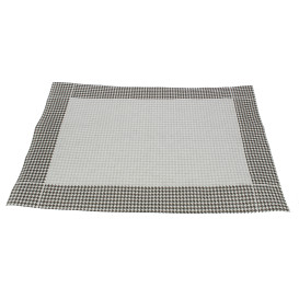 Set de Table 30x40cm "Patte d'Oie" Noir 50g (2500 Utés)