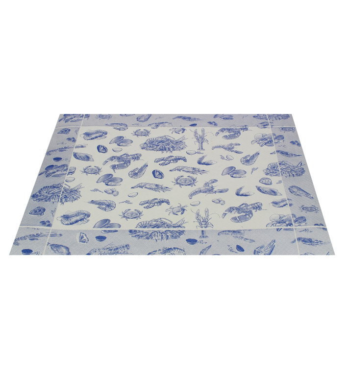 Set de Table 30x40cm "Fruits de Mer" Bleu 50g (2500 Utés) Set de Table 30x40cm "Fruits de Mer" Bleu 50g (2500 Utés)