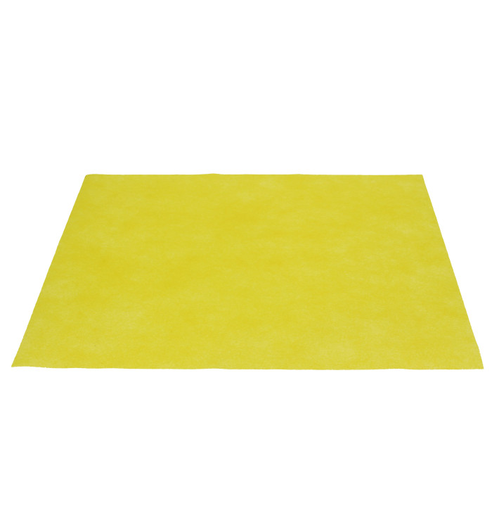 Set de Table en PP Non-Tissé Jaune 30x40cm 50g (500 Utés) Set de Table en PP Non-Tissé Jaune 30x40cm 50g (500 Utés)