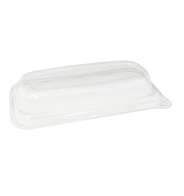 Couvercle Plastique pour Plateau Canne à Sucre 20x10cm (300 Utés) Couvercle Plastique pour Plateau Canne à Sucre 20x10cm (300 Utés)