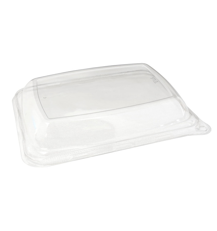 Couvercle PET pour Plateau Canne à Sucre 20x14cm (300 Utés) Couvercle PET pour Plateau Canne à Sucre 20x14cm (300 Utés)
