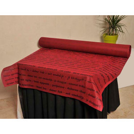 Nappe Rouleau PP Non Tissé Bordeaux "Bon Appetit" 1,2x50m 50g (1 Uté)