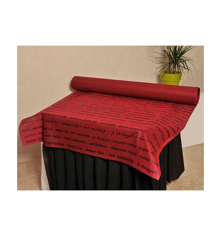 Nappe Rouleau PP Non Tissé Bordeaux "Bon Appetit" 1,2x50m 50g (1 Uté) Nappe Rouleau PP Non Tissé Bordeaux "Bon Appetit" 1,2x50m 50g (1 Uté)
