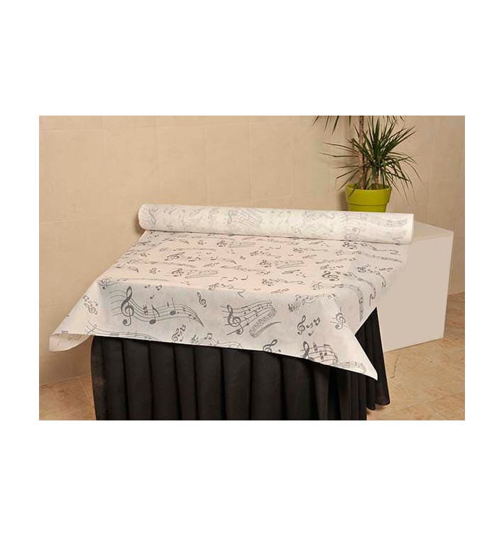 Nappe Rouleau PP Non Tissé "Musical" 1,2x50m 50g (1 Uté) Nappe Rouleau PP Non Tissé "Musical" 1,2x50m 50g (1 Uté)