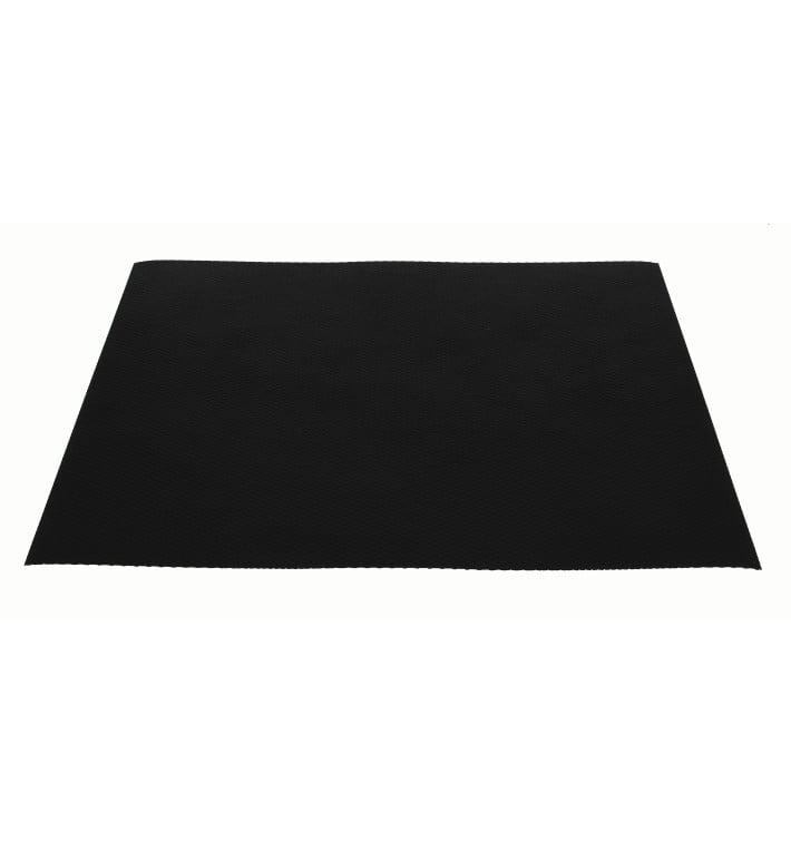 Set de Table Réutilisable Noir 30x40cm 250g (150 Utés) Set de Table Réutilisable Noir 30x40cm 250g (150 Utés)