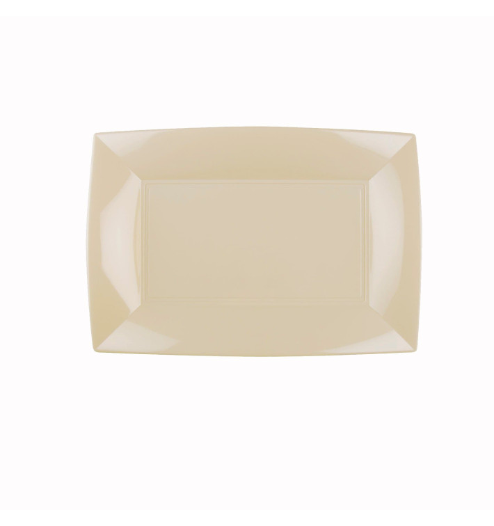 Plateau Plastique Crème Nice PP 280x190mm (12 Utés) Plateau Plastique Crème Nice PP 280x190mm (12 Utés)