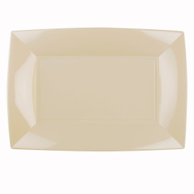 Plateau Plastique Crème Nice PP 345x230mm (6 Utés)