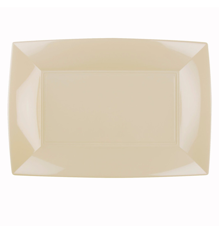 Plateau Plastique Crème Nice PP 345x230mm (60 Utés) Plateau Plastique Crème Nice PP 345x230mm (60 Utés)
