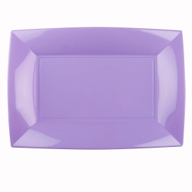 Plateau Plastique Lilas Nice PP 345x230mm (60 Utés)