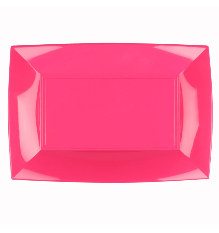 Plateau Plastique Fuchsia Nice PP 345x230mm (6 Utés) Plateau Plastique Fuchsia Nice PP 345x230mm (6 Utés)