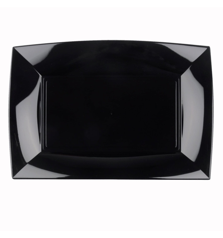 Plateau Plastique Noir Nice PP 345x230mm (6 Utés) Plateau Plastique Noir Nice PP 345x230mm (6 Utés)