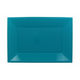 Plateau Plastique Turquoise Rectang. 330x 225mm (180 Utés)