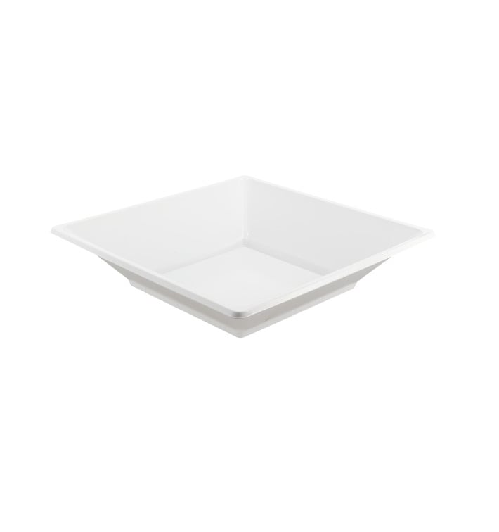 Assiette Plastique Carrée Creuse Blanche 170mm (360 Utés) Assiette Plastique Carrée Creuse Blanche 170mm (360 Utés)