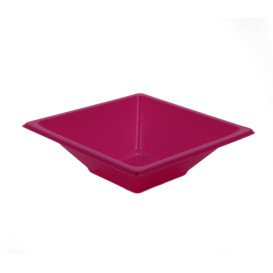 Bol en Plastique PS Carré Fuchsia 12x12cm (720 Utés)