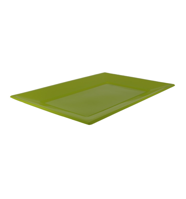 Plateau Plastique Pistache Rectang. 330x225mm (3 Utés) Plateau Plastique Pistache Rectang. 330x225mm (3 Utés)