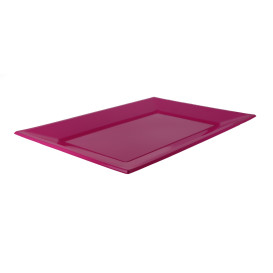 Plateau Plastique Fuchsia Rectang. 330x225mm (750 Utés)