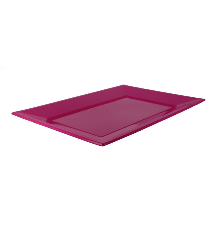Plateau Plastique Fuchsia Rectang. 330x225mm (750 Utés) Plateau Plastique Fuchsia Rectang. 330x225mm (750 Utés)