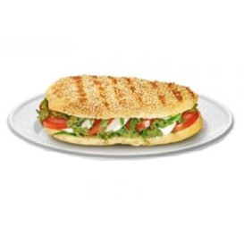 Assiette Plastique PS Ovale Plate Blanche (100 Unités)