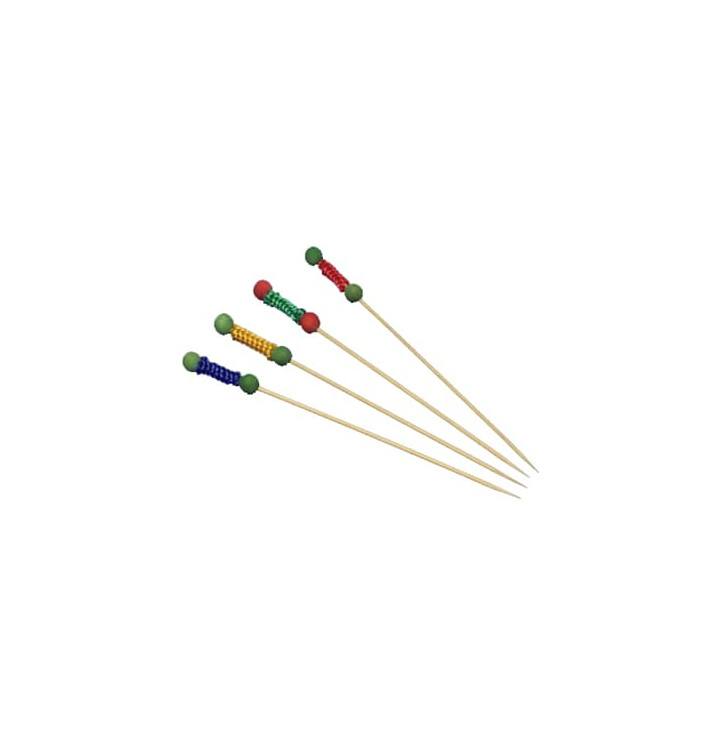 Pique en Bois 120 mm Décoré Cordon Pique en Bois 120 mm Décoré Cordon