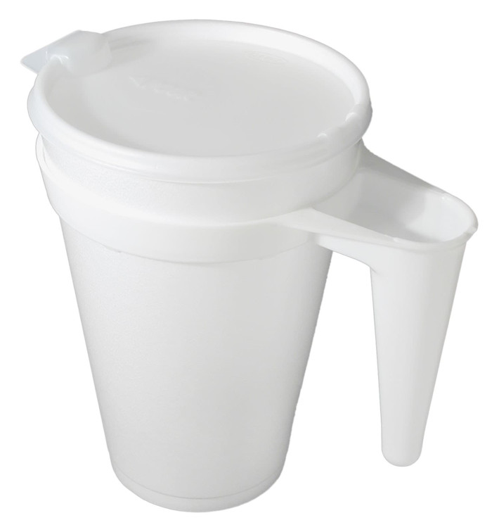 Pichet Isotherme Jetable FOAM 32oz/ 960ml Ø11,7cm (25 Utés) Pichet Isotherme Jetable FOAM 32oz/ 960ml Ø11,7cm (25 Utés)