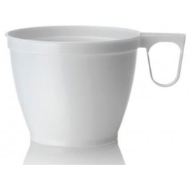 Tasse Plastique Dur Blanc 180ml (50 Unités)