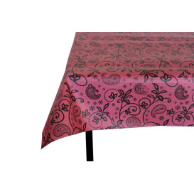 Nappe en papier Bordeaux 1x1m "Cachemire" 37g (400 Unités)