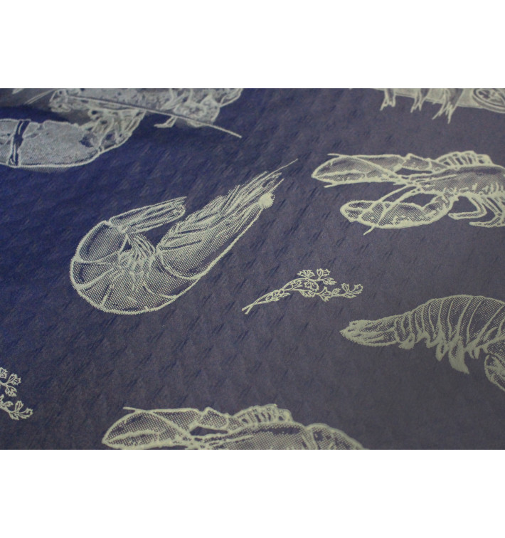 Nappe en papier 1x1m "Bleu Coquillage" 37g (400 Unités) Nappe en papier 1x1m "Bleu Coquillage" 37g (400 Unités)