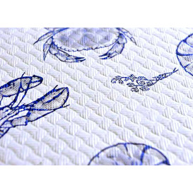 Nappe en papier 1x1m "Coquillage" 37g (400 Unités)