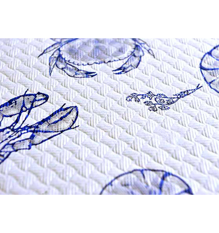 Nappe en papier 1x1m "Coquillage" 37g (400 Unités)